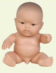 Младенец мальчик китаец без одежды, 22 см