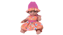 Кукла-пупс "Полина" в оранжевом, без коробки, 32 см