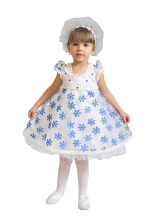 Карнавальный костюм "Снежинка (голубые звездочки)", 104-110 см, 3-4 года, р. 30