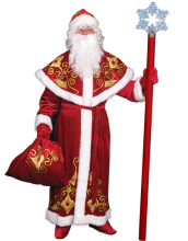 Карнавальный костюм "Дед Мороз Узор", 54 размер
