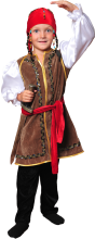 Карнавальный костюм "Джек Воробей", 104-140 см, 4-10 лет, р. 30, 32, 34, 36