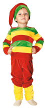 Карнавальный костюм "Гном (цветная полоска)", 92-122 см, 2-6 лет, р. 28, 30, 32
