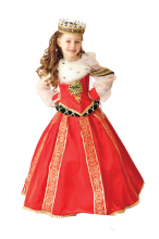 Карнавальный костюм "Королева Бургундская", 122-128 см, 7 лет, р. 34