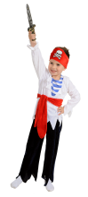 Карнавальный костюм "Пират", 104-140 см, 4-10 лет, р. 30, 34, 38