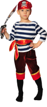 Карнавальный костюм "Пират морской", 104-110 см, 4-5 лет, р. 30
