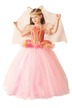 Карнавальный костюм "Сказочная фея (платье с фижмами)", 104-140 см, 4-10 лет, р.