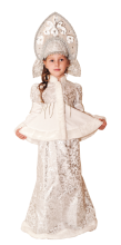 Карнавальный костюм "Снегурочка Морозко (длинная юбка)", 116-140 см 6-10 лет