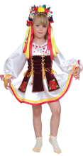 Карнавальный костюм "Украиночка", 104-128 см, 4-7 лет, р. 30, 34