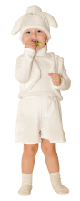 Карнавальный костюм "Зайчик (велюр)", 104-116 см, 4-6 лет, р. 30, 32