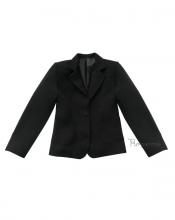 Пиджак школьный классика, цвет черный,рост 122,128,134,140,146 см, Purpurino, Украина