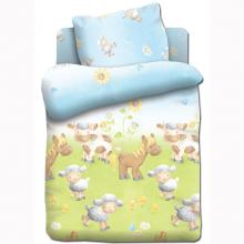 Постельное белье для детей Непоседа в детскую кроватку, дизайн Овечки на лугу