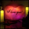 Светящаяся Подушка – Сердце «I love You»